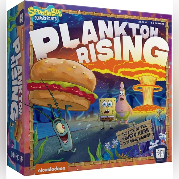 Nickelodeon SpongeBob SquarePants Plankton Rising Board Game - Brand New